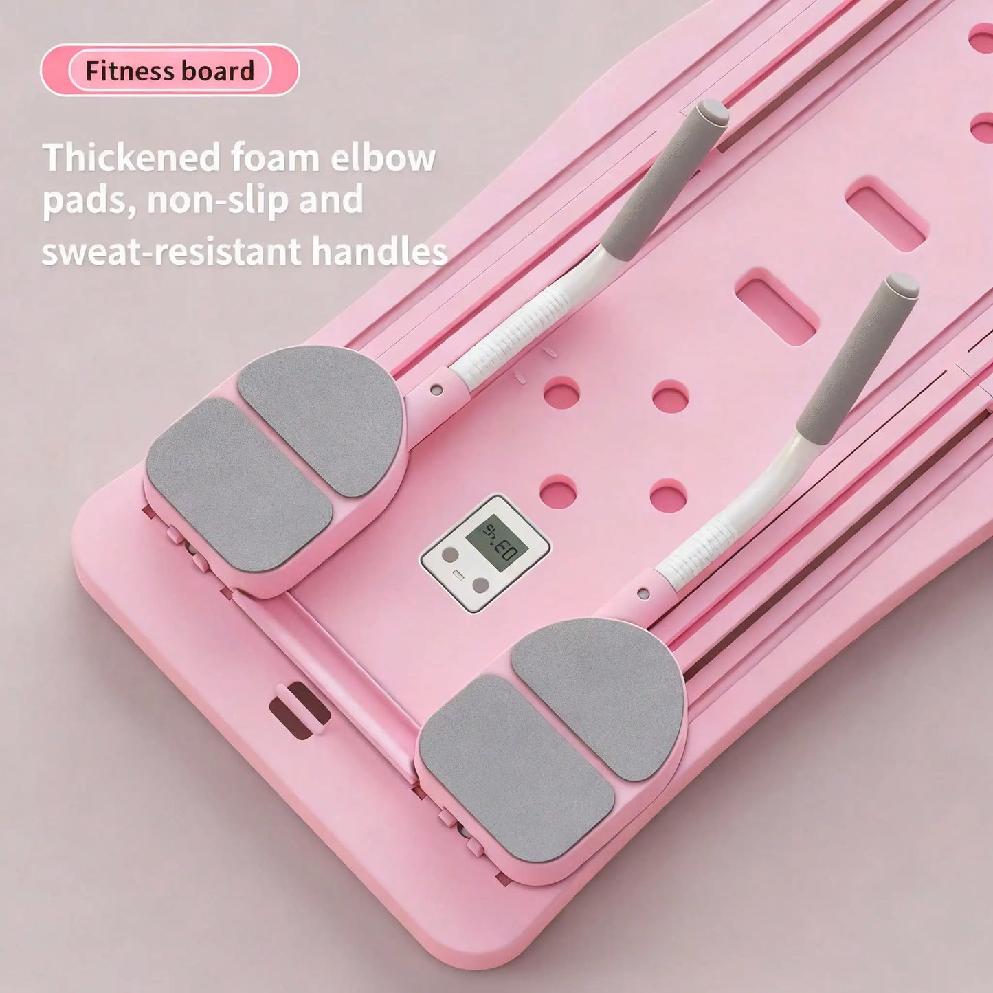 Foldable Pilates Reformer Board With Counter Core Training Resistance Bands