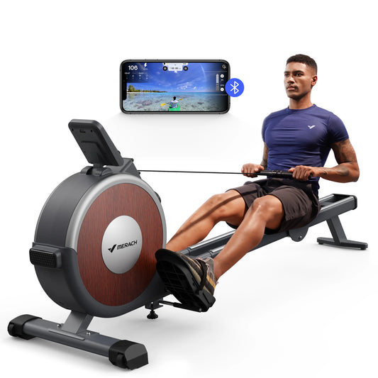 MERACH Magnetic Rowing Machine With 16 Levels Of Quiet Resistance