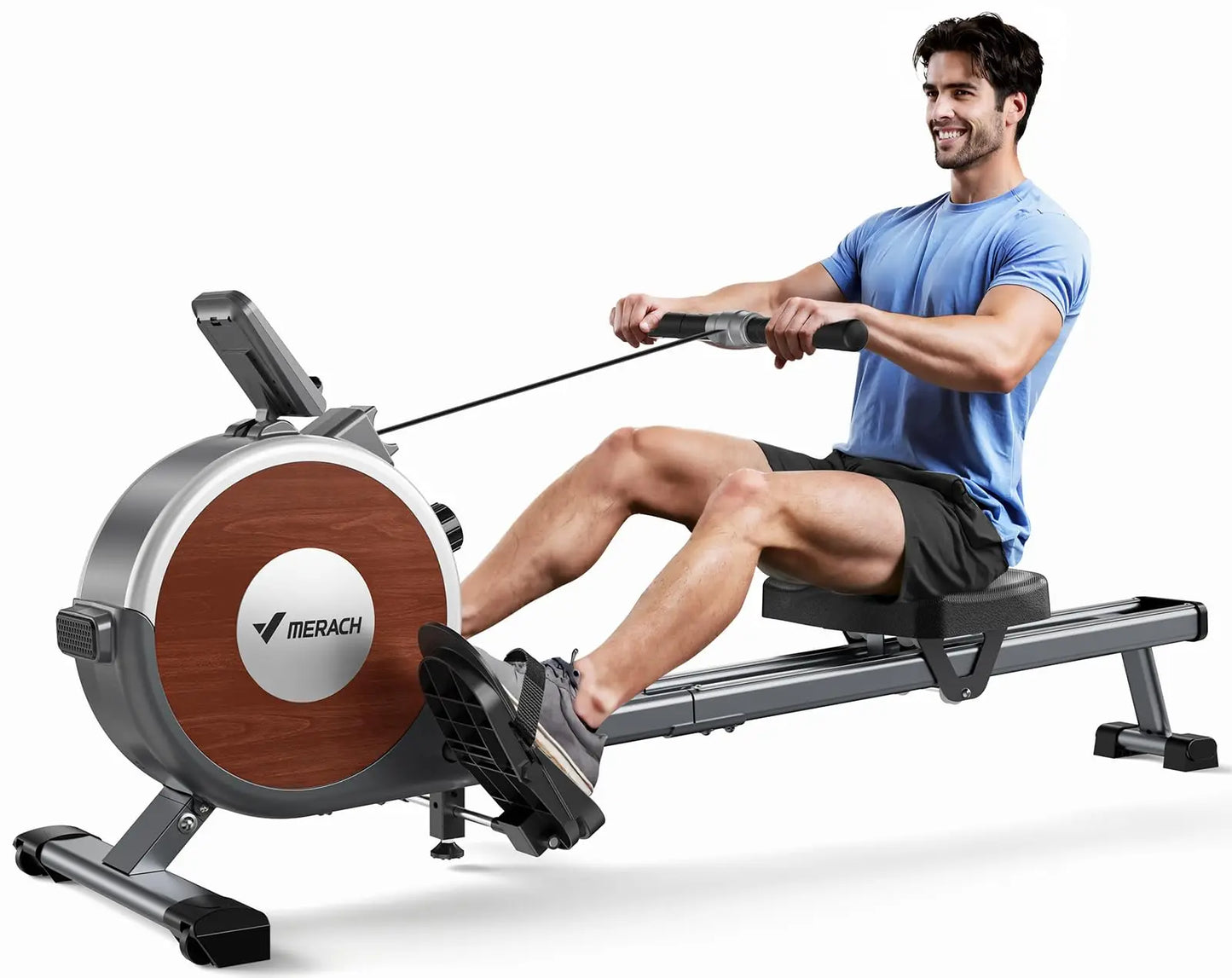 MERACH Magnetic Rowing Machine With 16 Levels Of Quiet Resistance