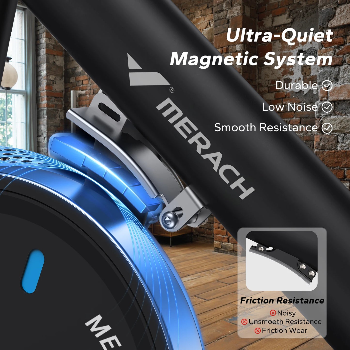 MERACH Magnetic Indoor Cycle Bike With Exclusive App Quiet Operation