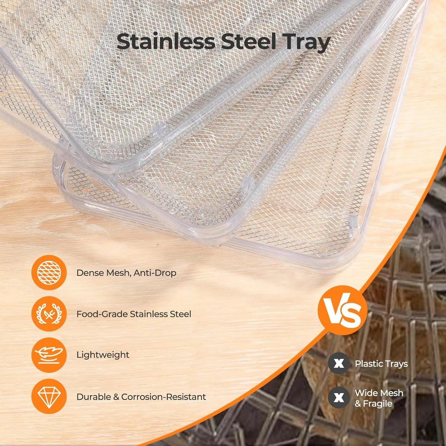5 Tray Food Dehydrator 400W With 48H Timer And Temperature Control