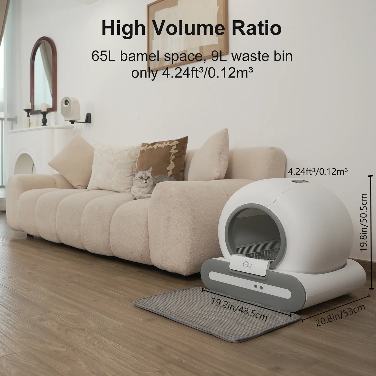 DOEL Self-Cleaning Cat Litter Box With App Control And WiFi
