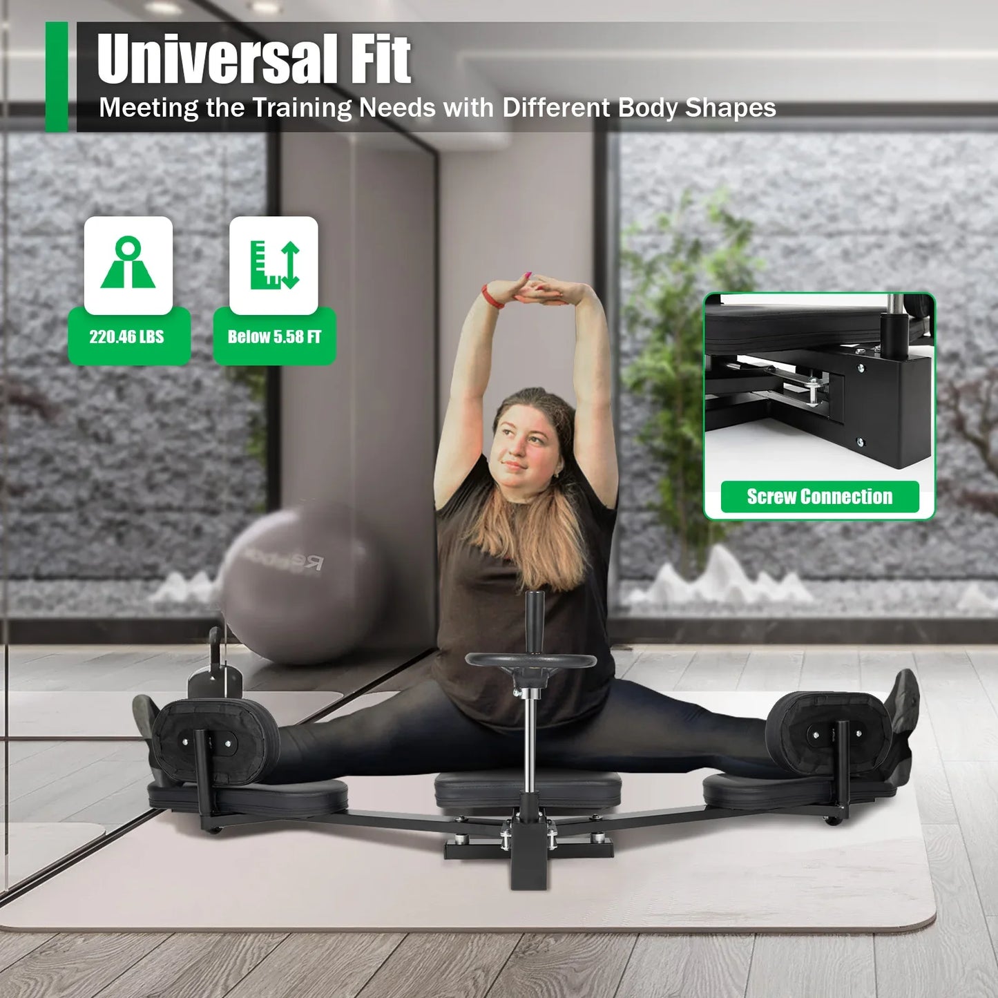 Leg Stretcher 3 Bar Spreader Heavy Duty Leg Split Machine