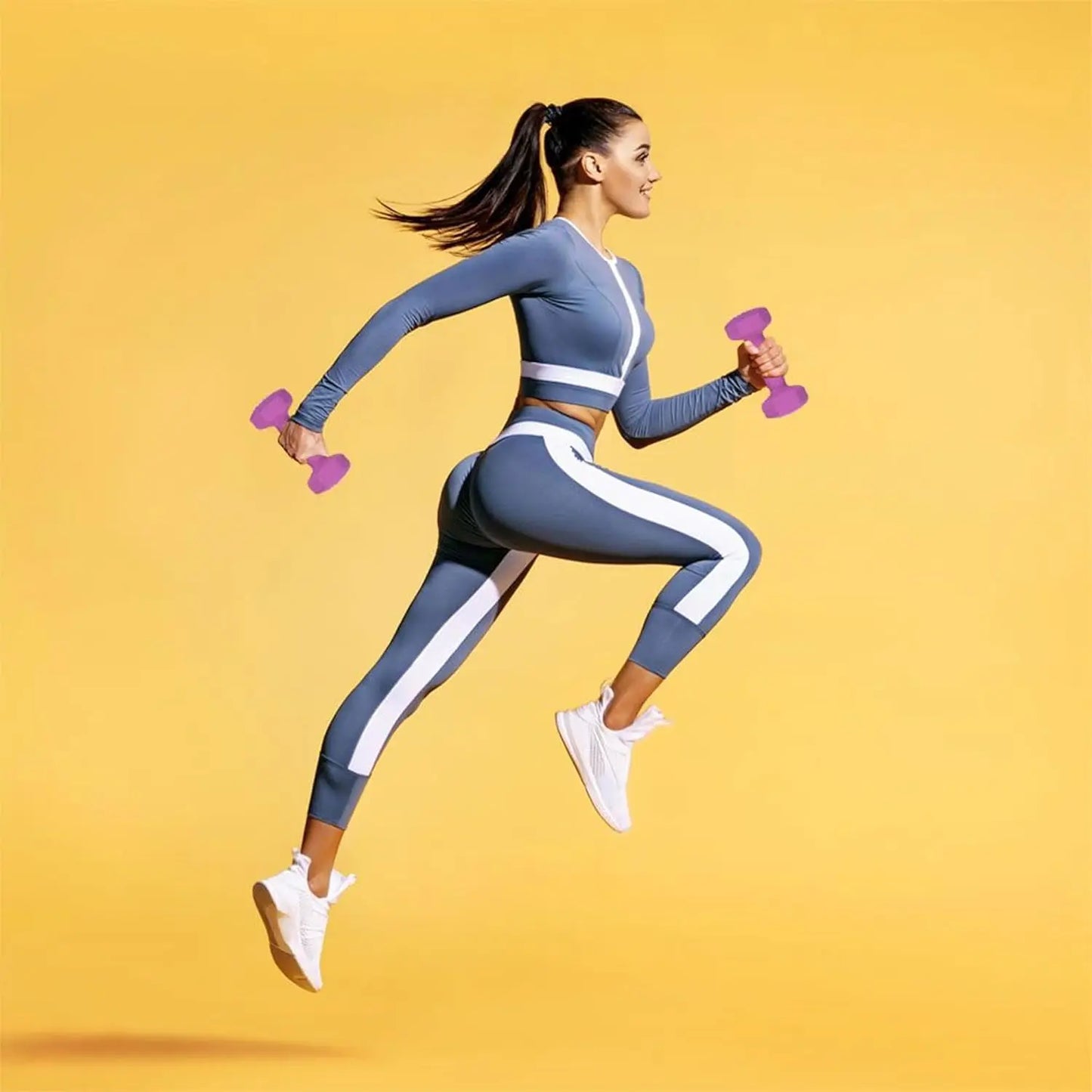 Neoprene Dumbbell Set With Rack For Home Gym Essentials
