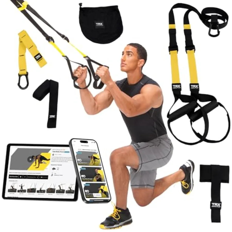 Home Gym System Suspension Trainer for Strength and Full Body Workouts