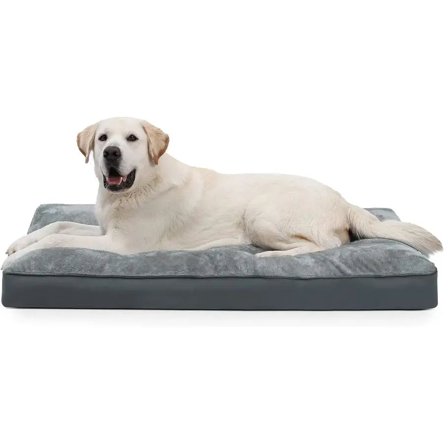 Crate Bed Waterproof Deluxe Plush Dog Beds with Removable Washable Cover AntiSlip Bottom Pet Sleeping Mattress for Large, Medium