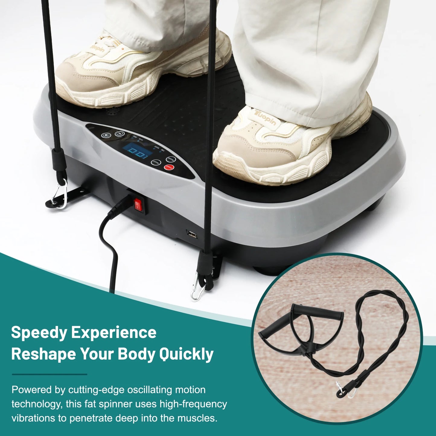 Vibration Plate Exercise Machine For Home Fitness Fat Burning Workout