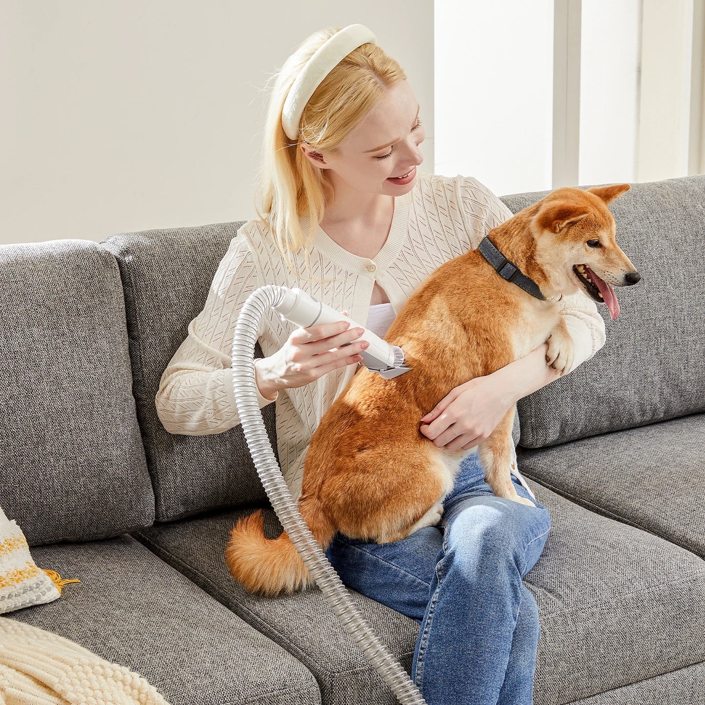 JHK Professional Pet Grooming Vacuum Kit With Cordless Low Noise Clippers