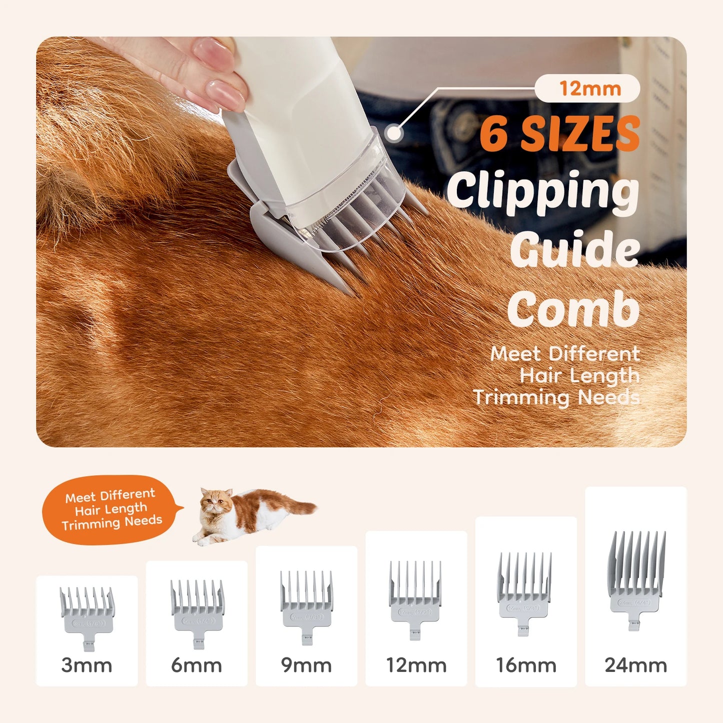 JHK Professional Pet Grooming Vacuum Kit With Cordless Low Noise Clippers
