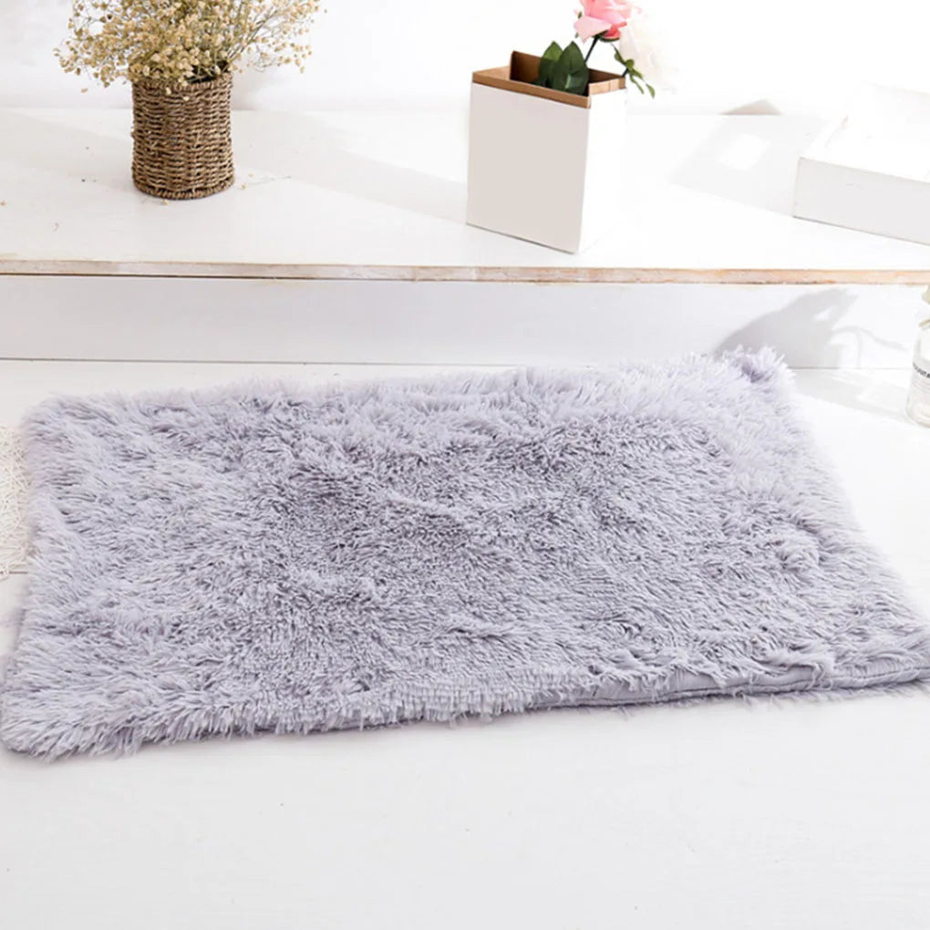 Plush Pet Blanket For Small Animals Soft Two Layer Bed