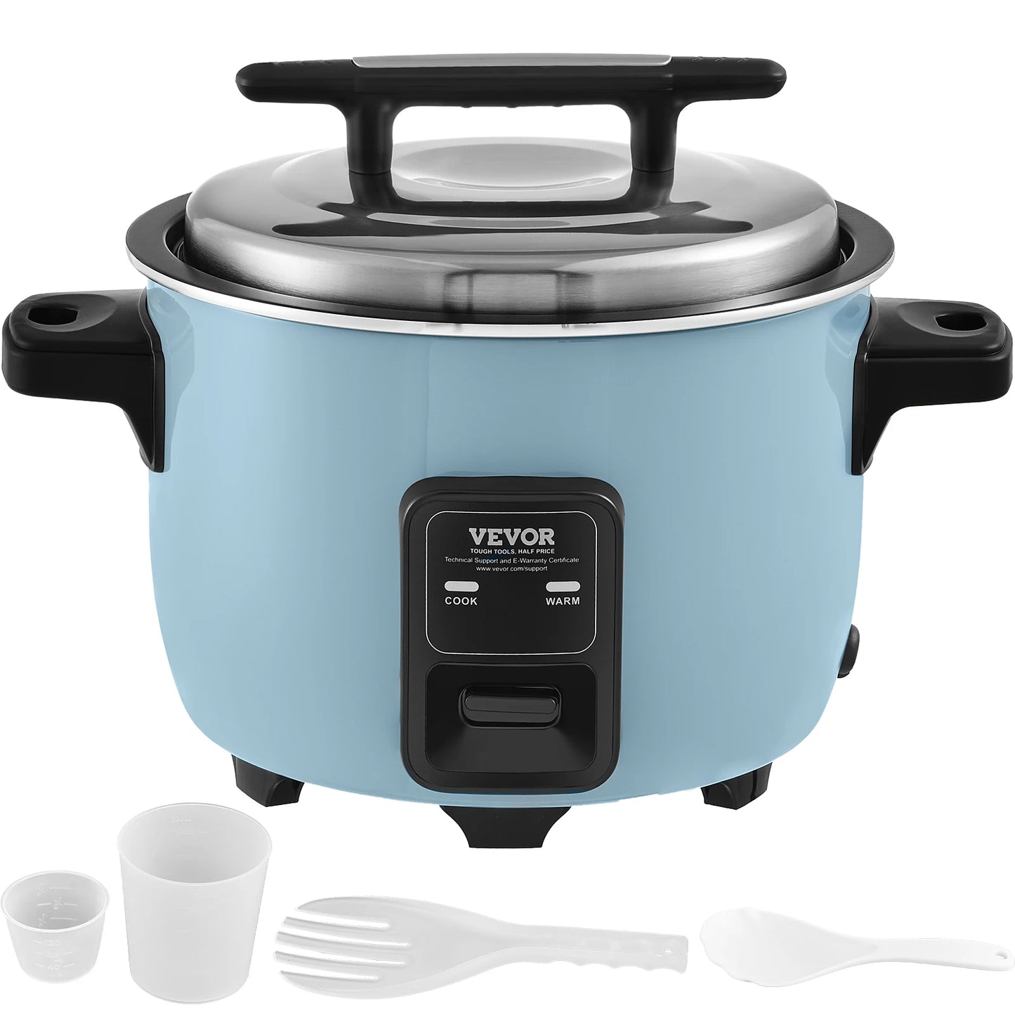 VEVOR Commercial Rice Cooker With Nonstick Inner Pot And 24 Hour Keep Warm