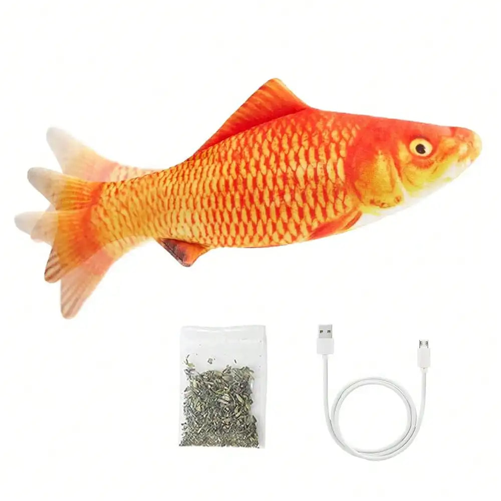 Floppy Fish Cat Toy With Silver Vine Catnip And Moving