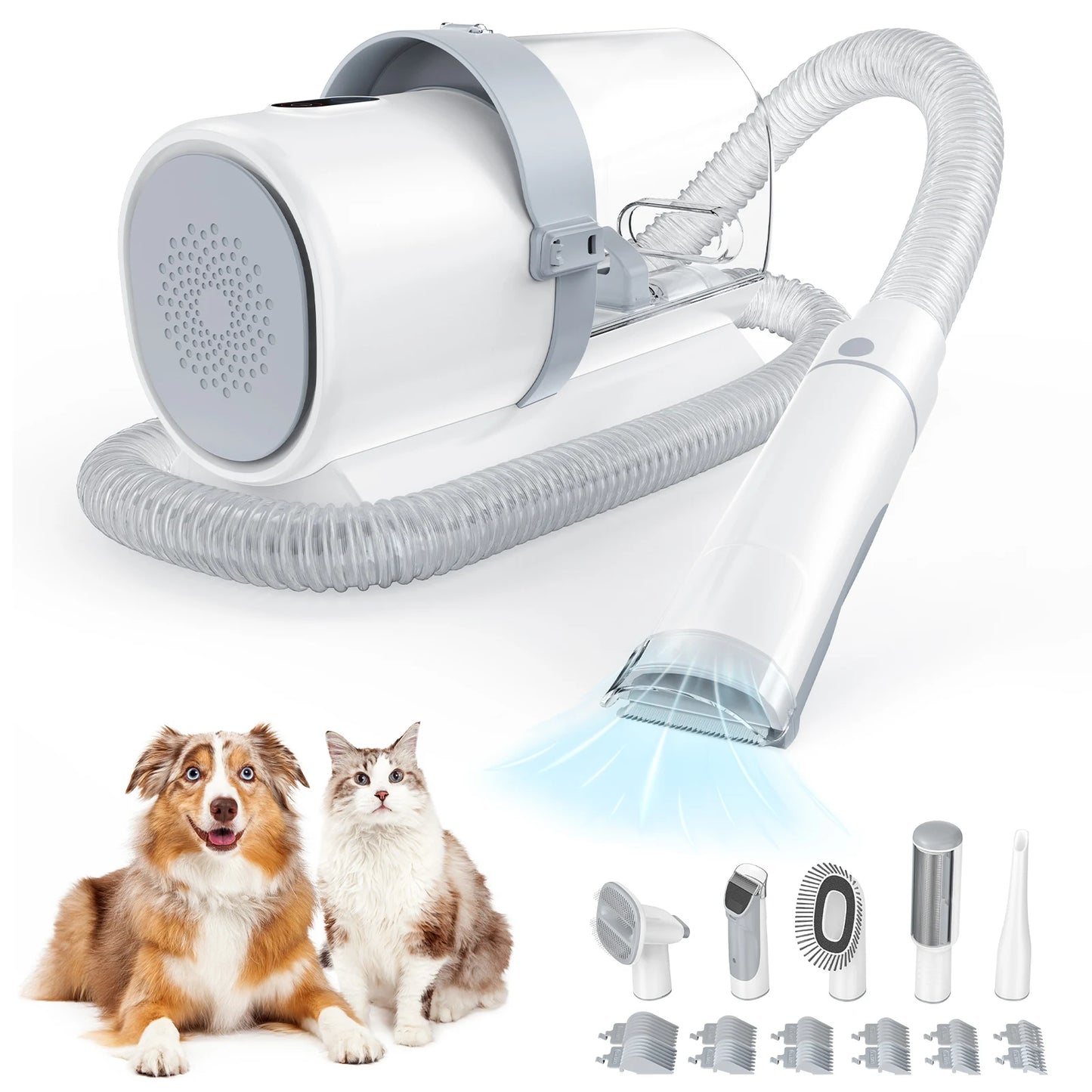 JHK Professional Pet Grooming Vacuum Kit With Cordless Low Noise Clippers