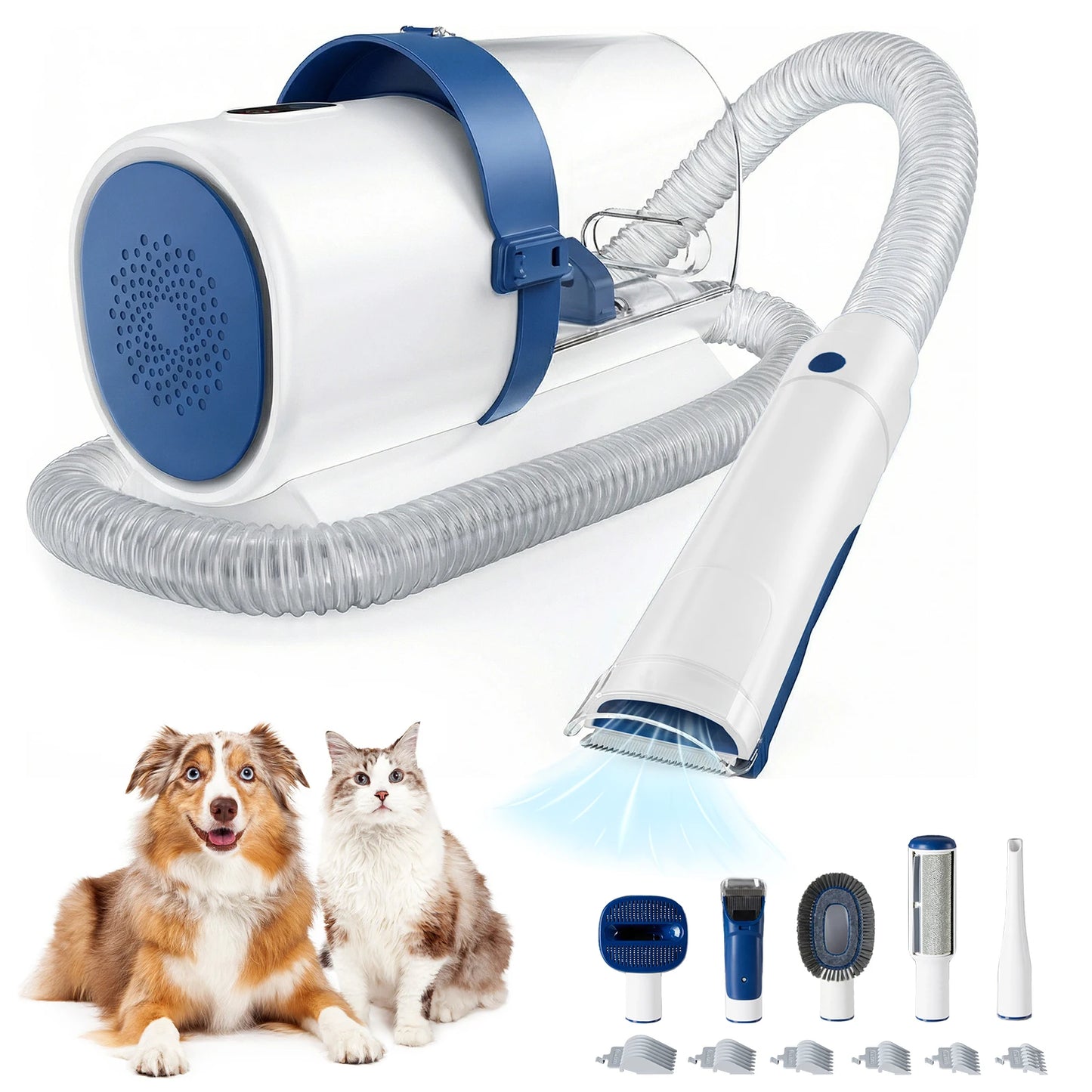 JHK Professional Pet Grooming Vacuum Kit With Cordless Low Noise Clippers