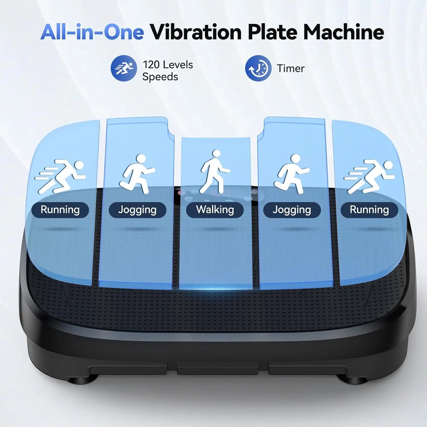 HTM Vibration Plate Whole Body Fitness Platform 120 Levels