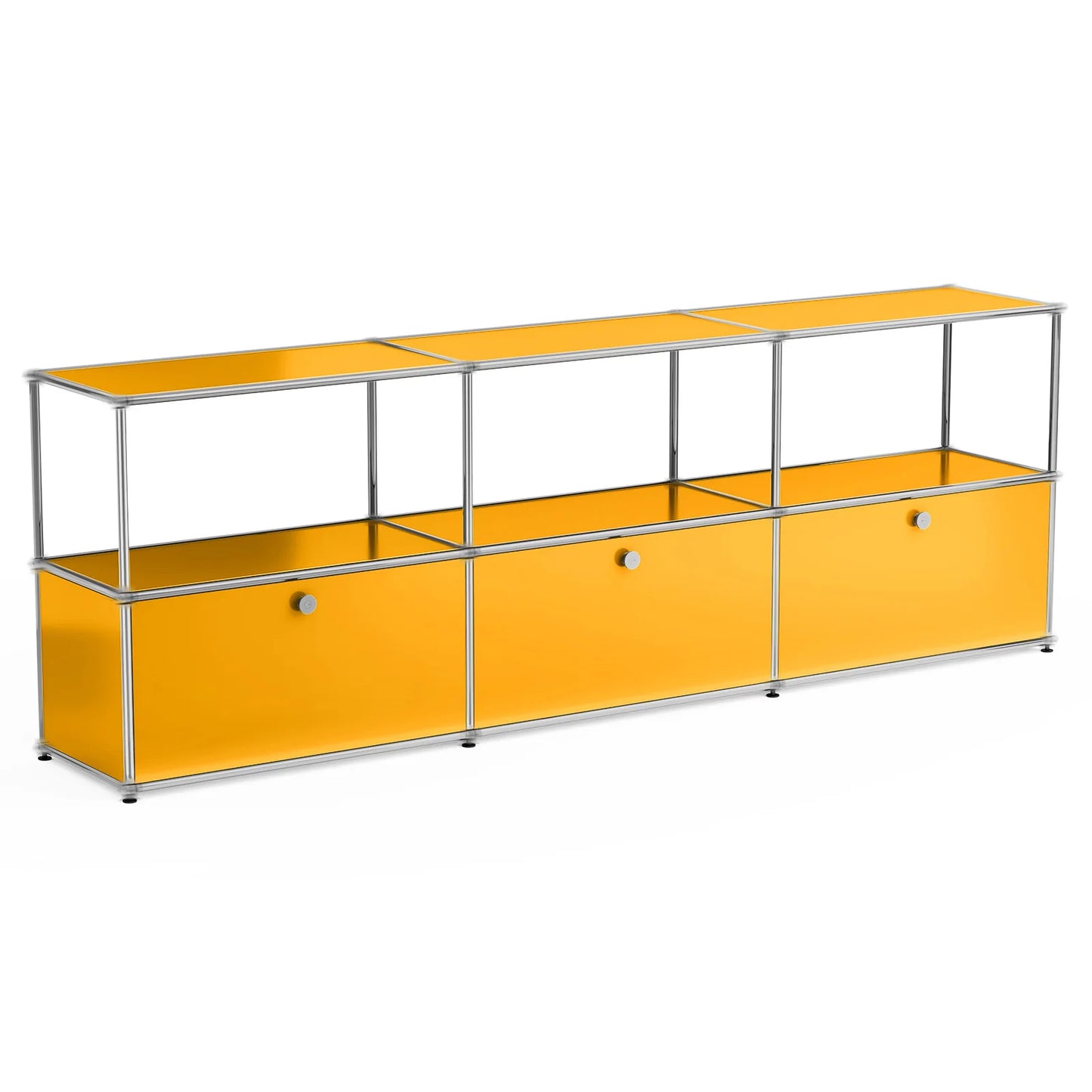 Modern Storage Cabinet Stainless Metal Organizer TV Stand Cabinet for Living Room and Home Office Furniture