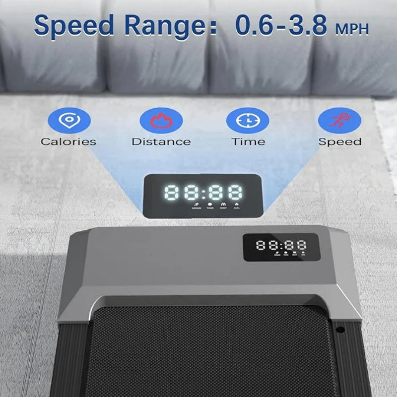 Superun 300lbs Home Treadmill TwoPointFiveHP 2 In 1 Walking Running