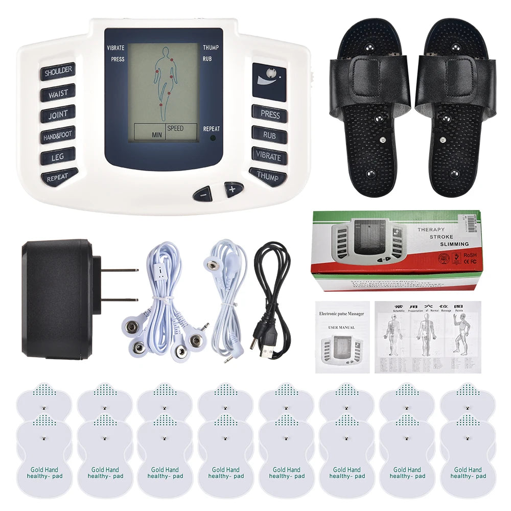 Professional EMS Tens Muscle Stimulator Portable Electric Body Massager Microcurrents Low Frequency Relaxing Physiotherapy