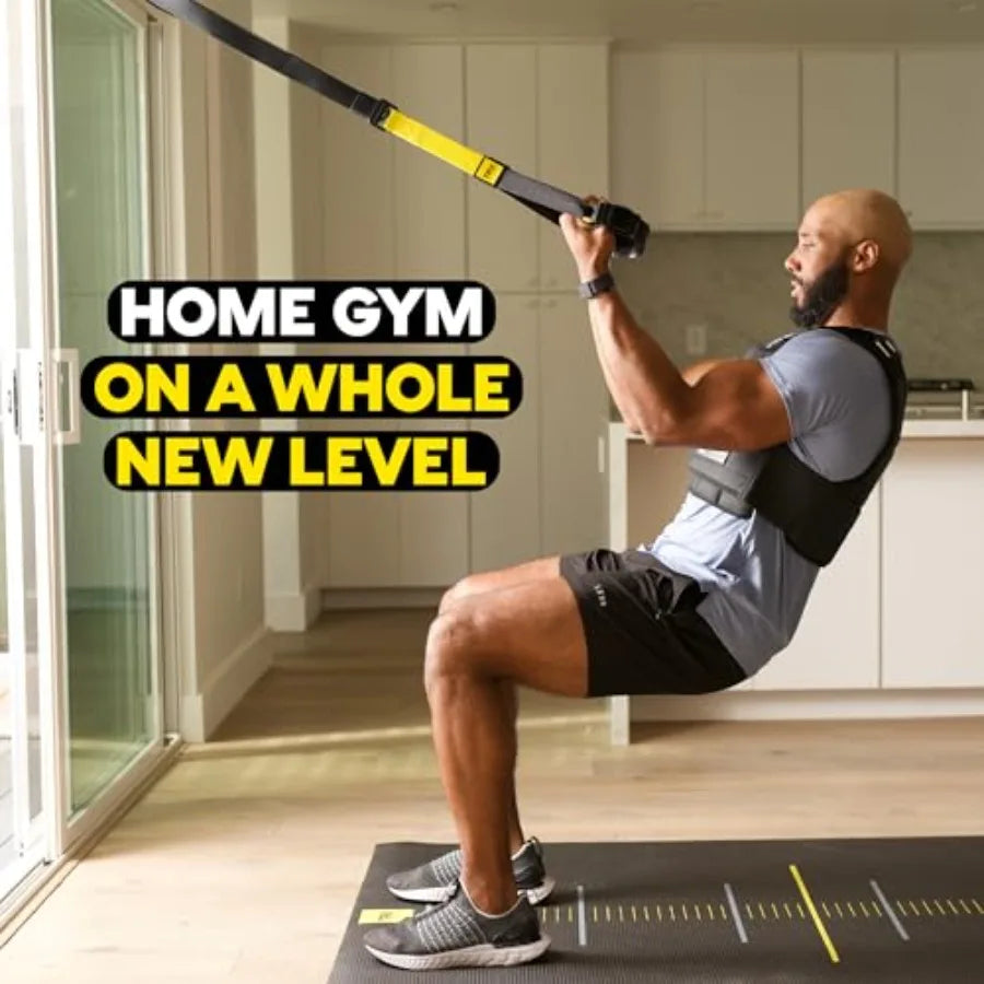 Home Gym System Suspension Trainer for Strength and Full Body Workouts