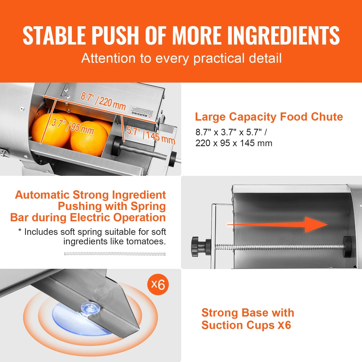 VEVOR Electric Vegetable Slicer For Commercial Food Prep