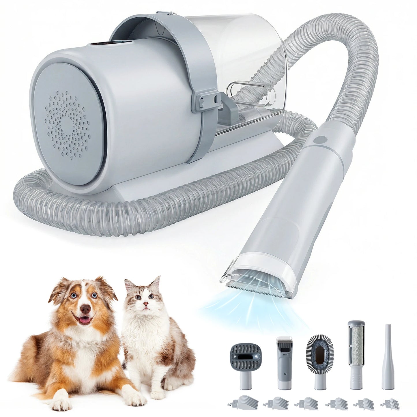 JHK Professional Pet Grooming Vacuum Kit With Cordless Low Noise Clippers