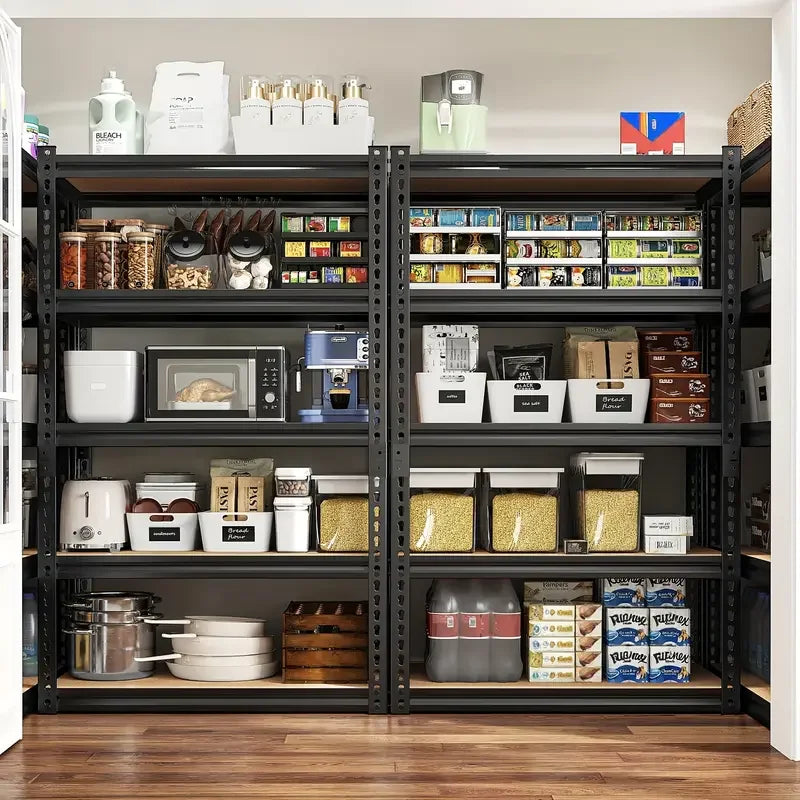 60/72 Inch two-piece set Heavy-duty Metal Storage Rack, With A Load-bearing Capacity Of 2000 Pounds Per Layer, Adjustable Height