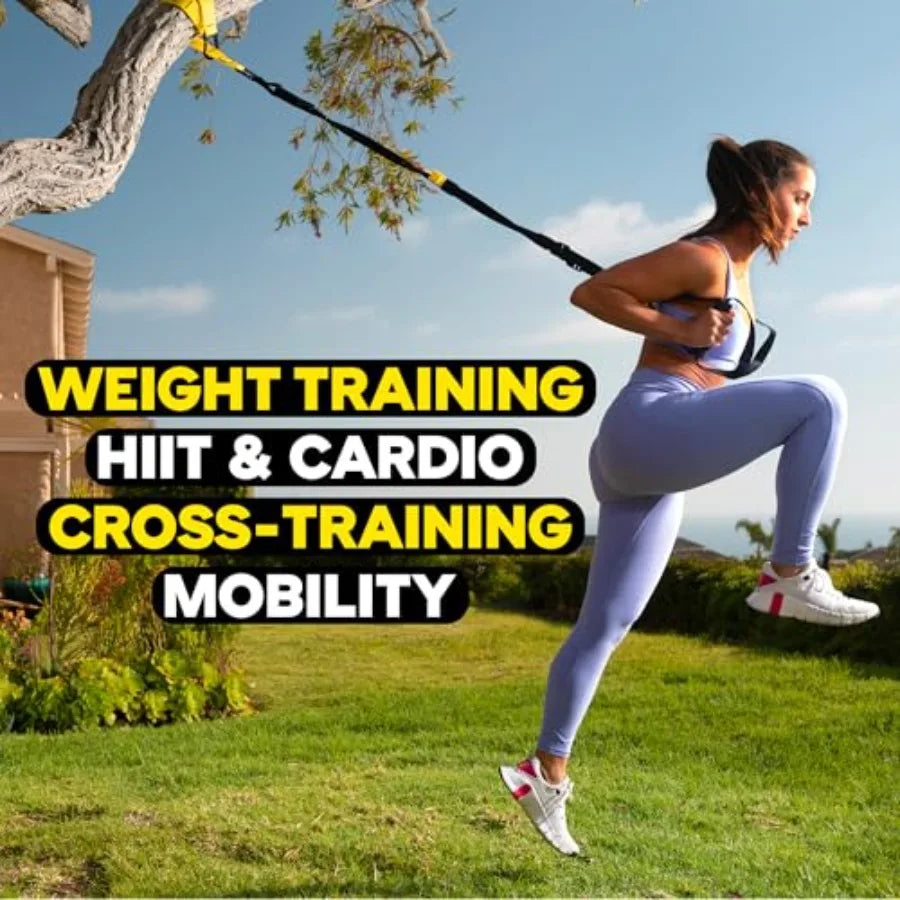 Home Gym System Suspension Trainer for Strength and Full Body Workouts